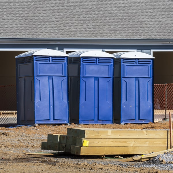 is there a specific order in which to place multiple porta potties in Oakdale New York